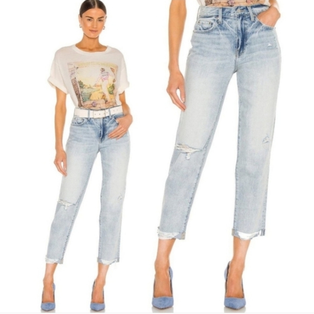Pistola Presley High Rise Relaxed Roller Jeans Size 25 - Picture 2 of 8